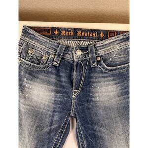 Rock Revival Size 25 Distressed Emilie Boyfriend‎ Jean Women’s